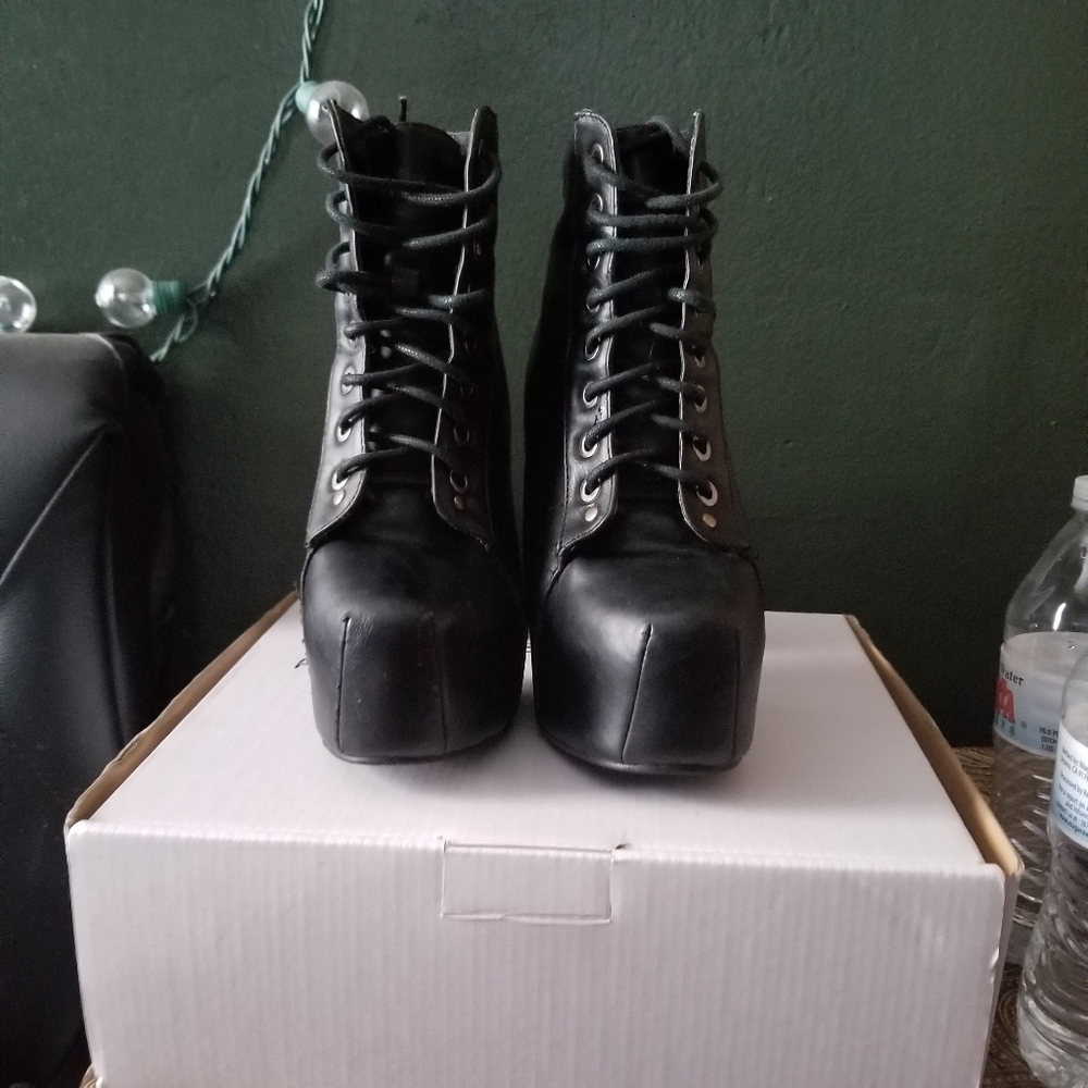 Black Lita Platform Boots